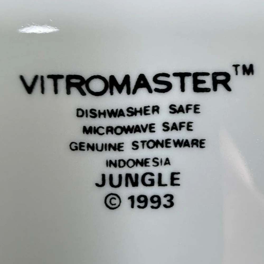 Vitromaster Jungle Animal Print Dinner Plate 10.5